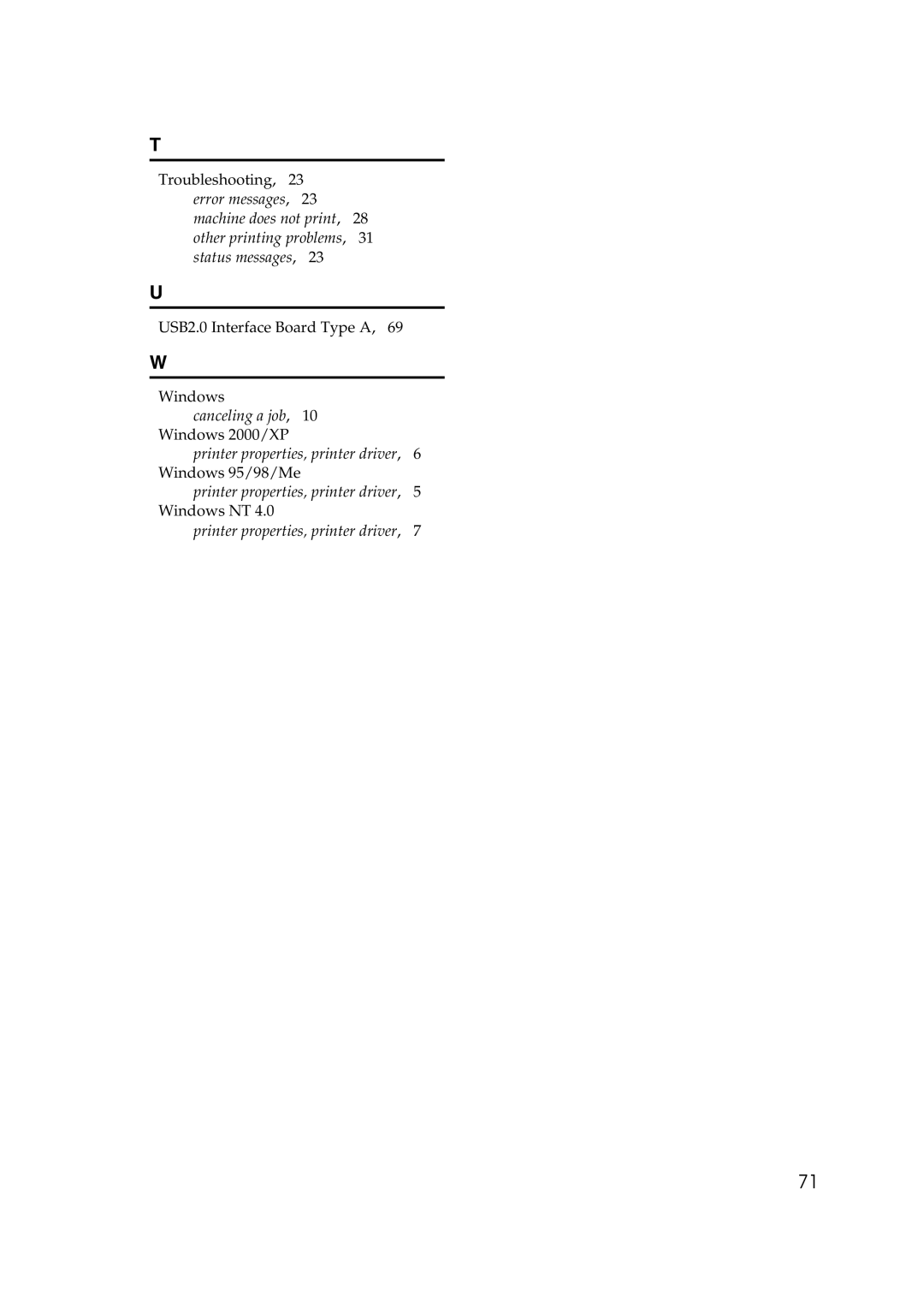 Xerox 2045e appendix Canceling a job 