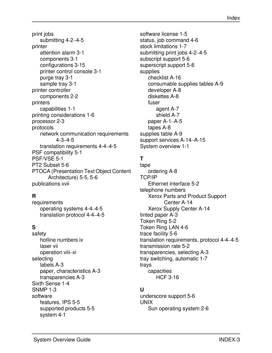 Xerox 2060 manual Requirements, Safety, Tape 