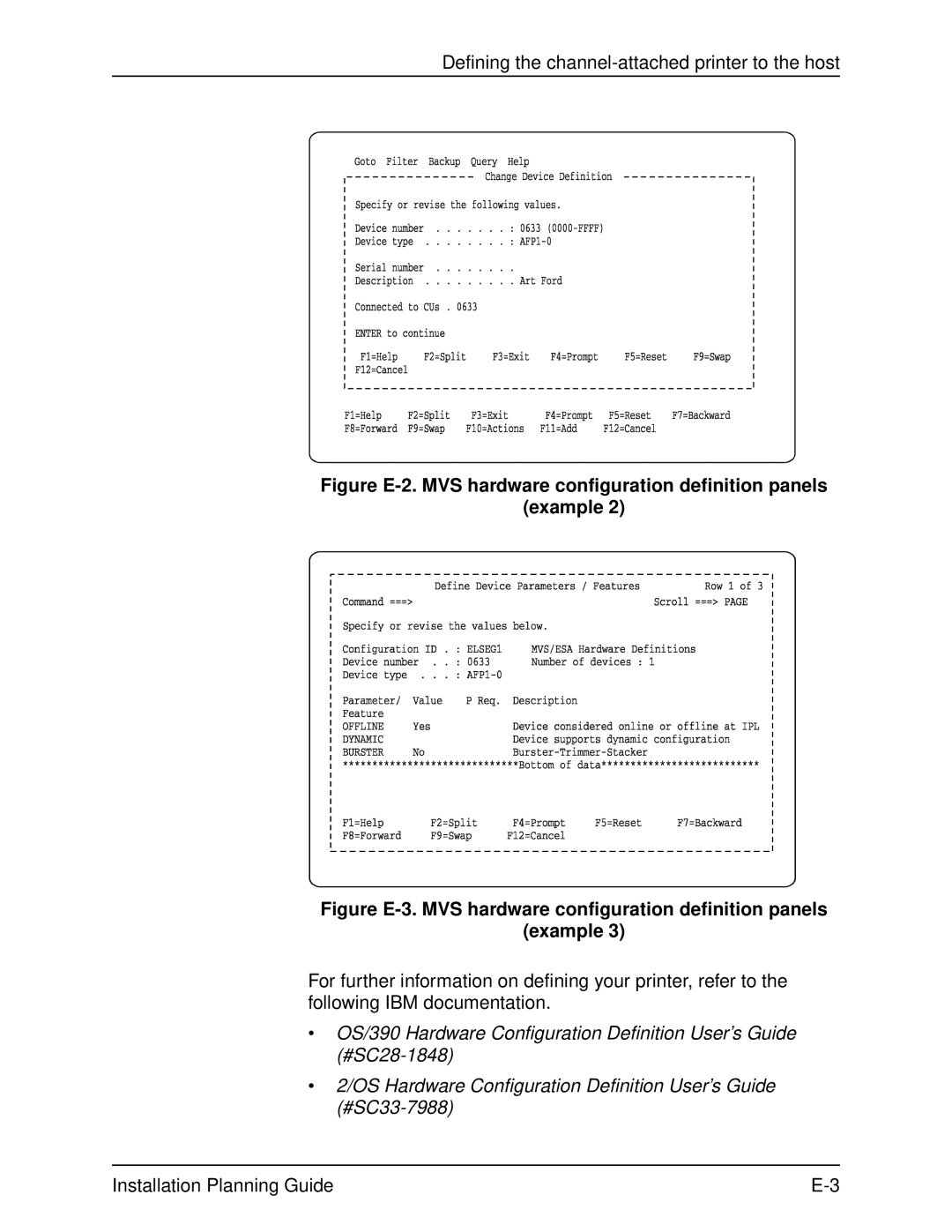 Xerox 2060 manual Defining the channel-attached printer to the host 