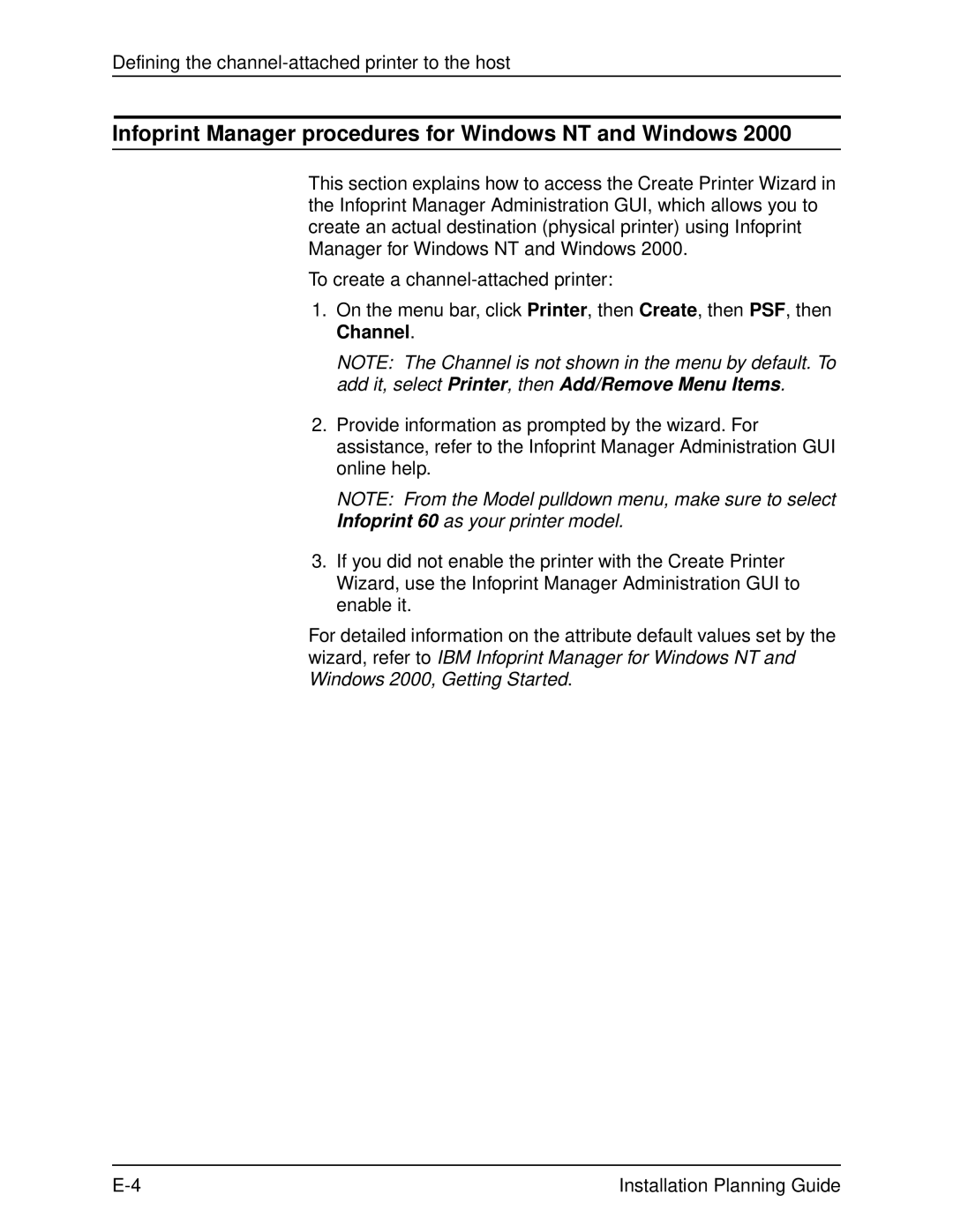 Xerox 2060 manual Infoprint Manager procedures for Windows NT and Windows 