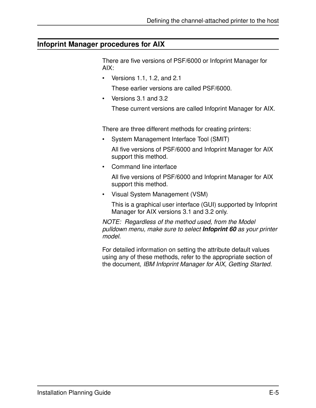 Xerox 2060 manual Infoprint Manager procedures for AIX 