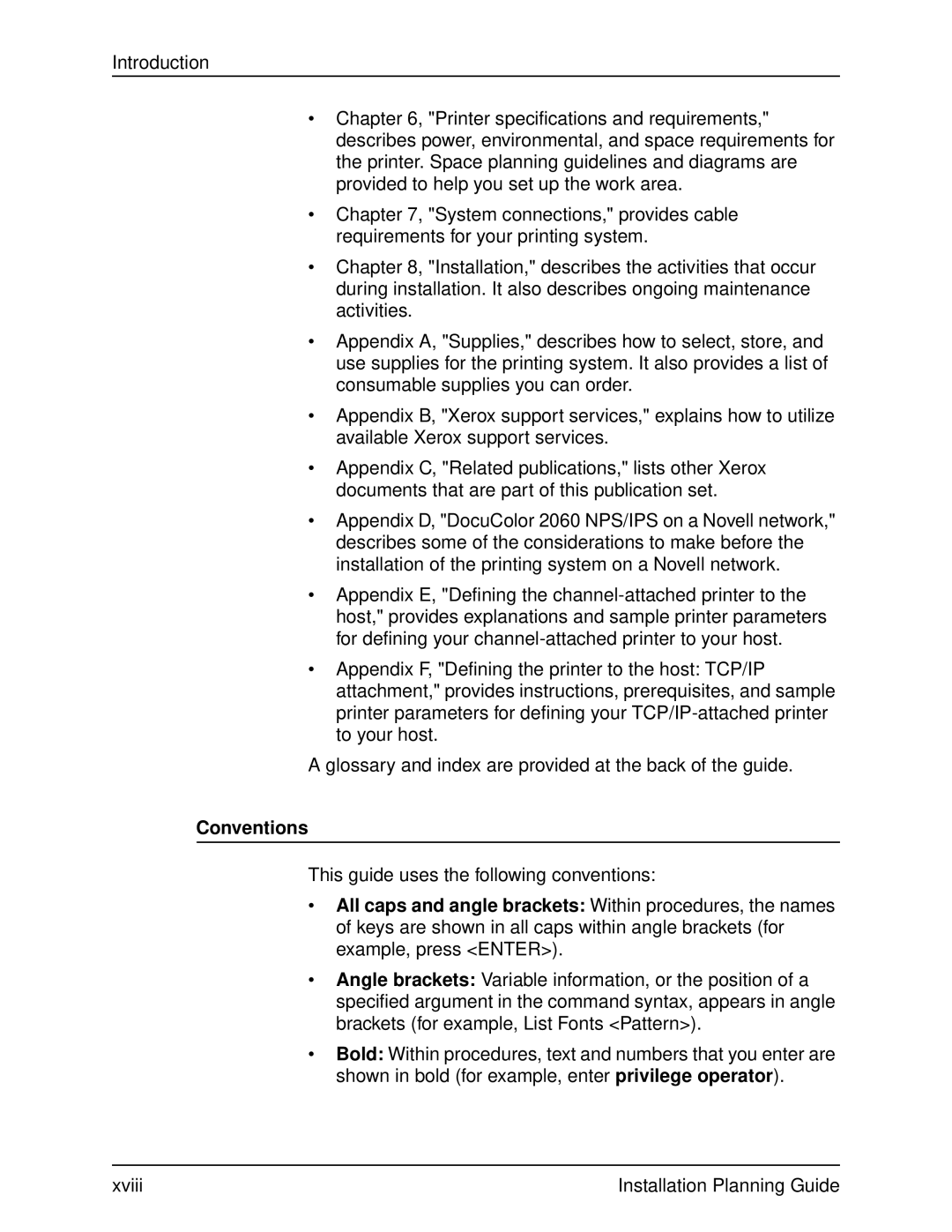 Xerox 2060 manual Conventions 