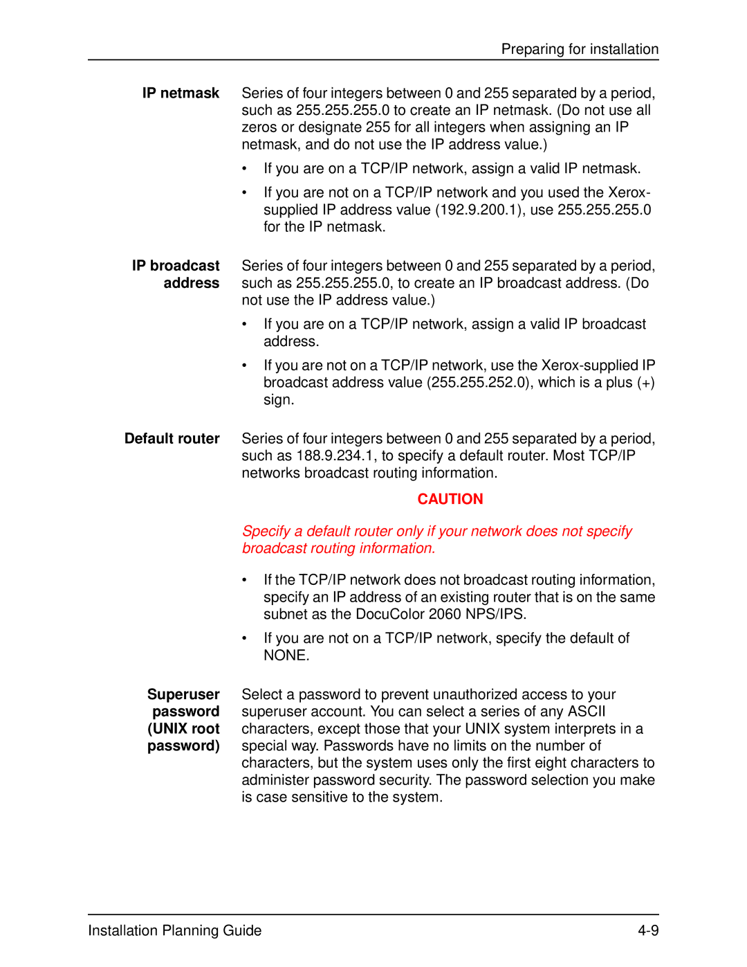 Xerox 2060 manual 