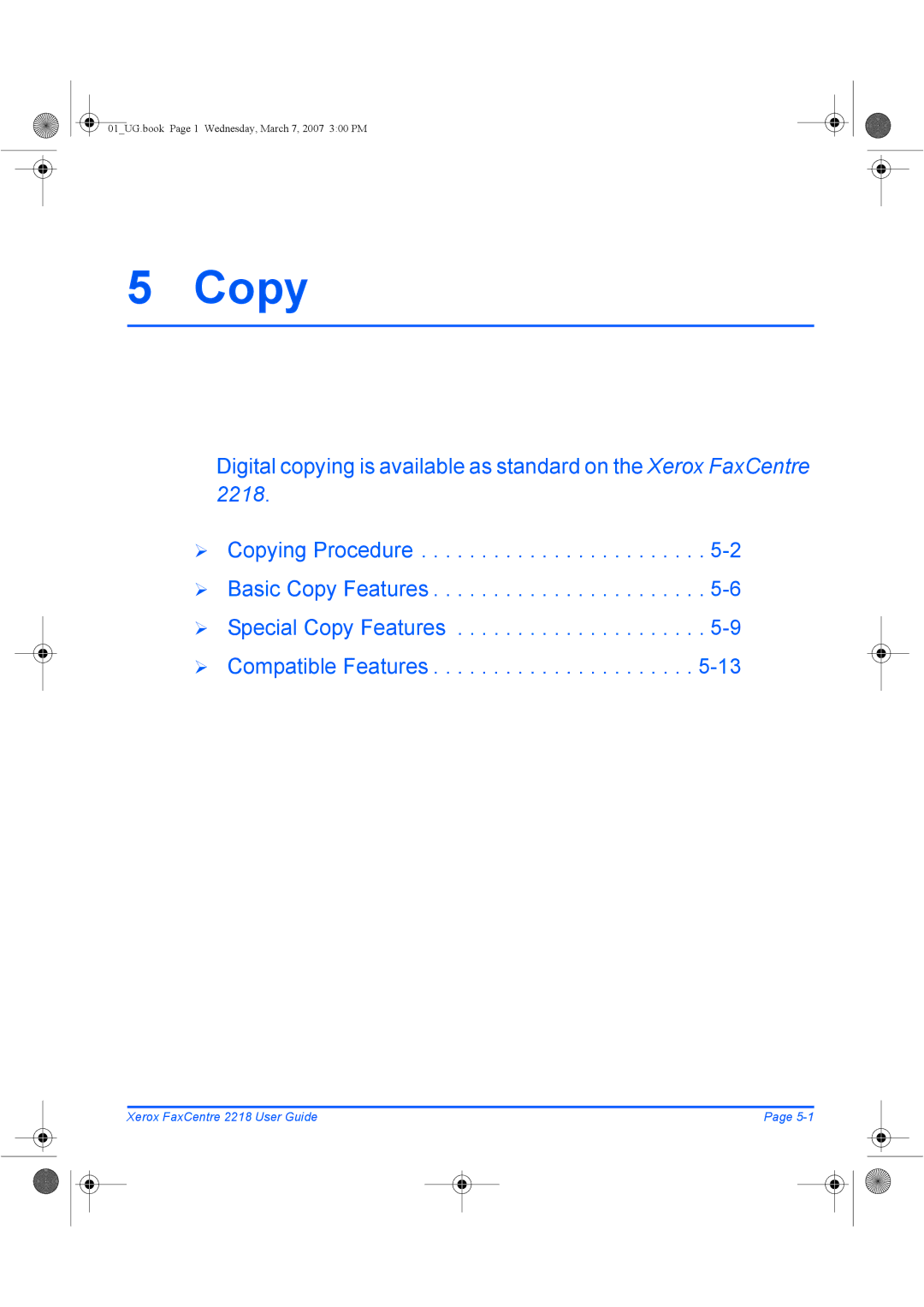 Xerox 2218 manual Copy 