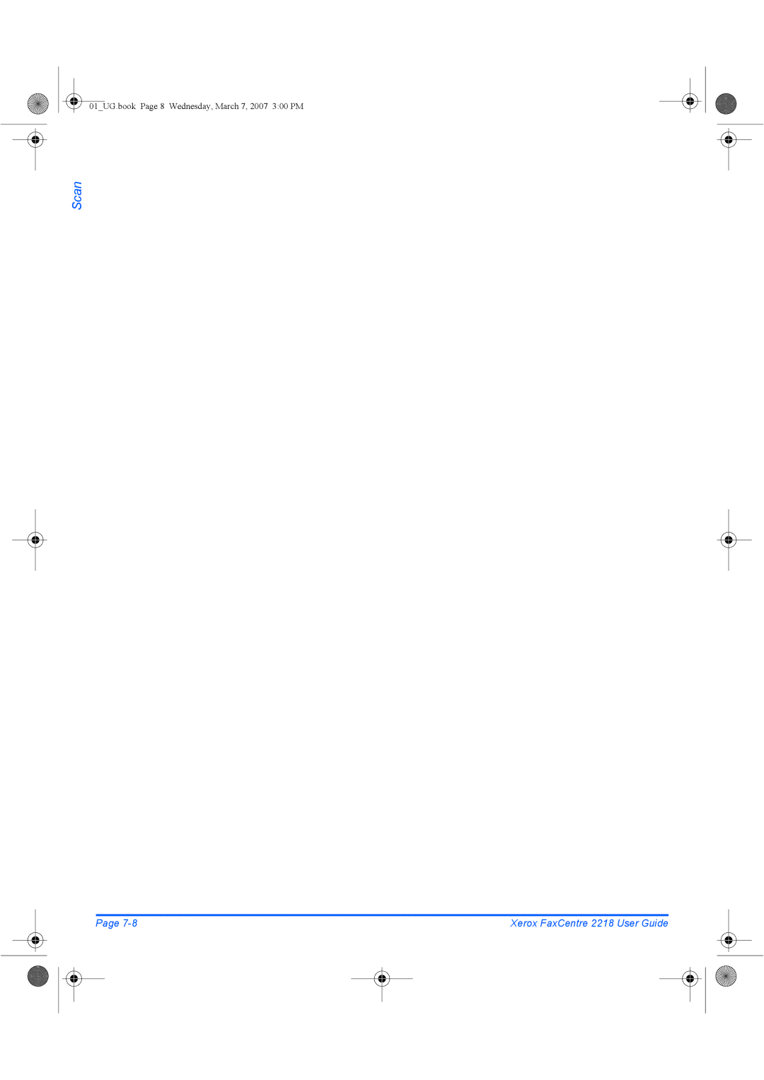 Xerox 2218 manual 01UG.book Page 8 Wednesday, March 7, 2007 300 PM 