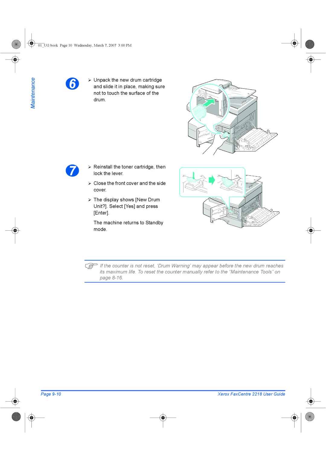 Xerox 2218 manual 01UG.book Page 10 Wednesday, March 7, 2007 300 PM 