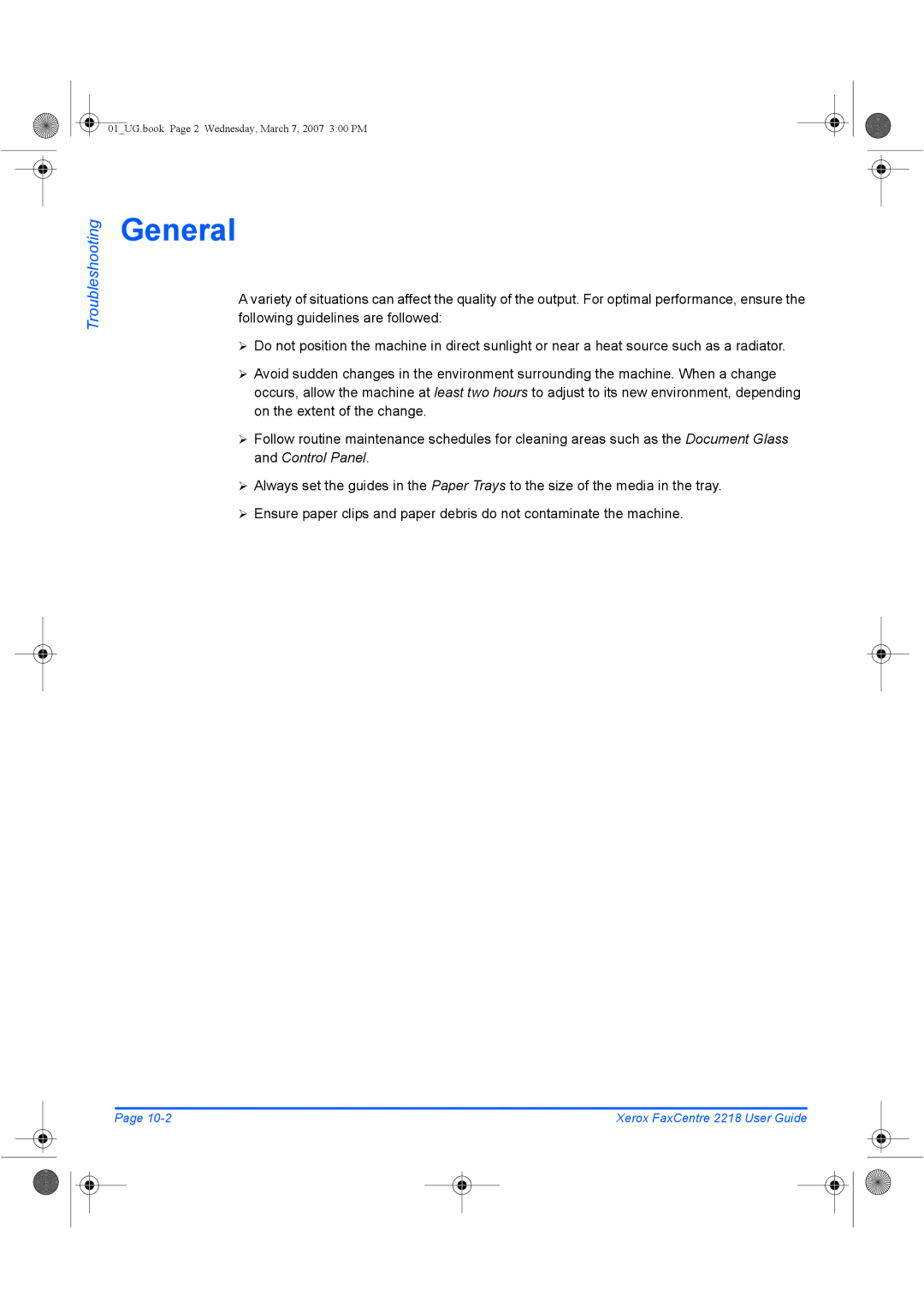 Xerox 2218 manual General 