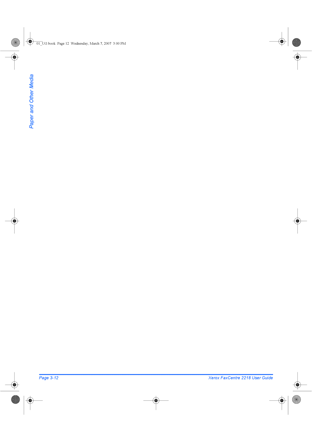 Xerox 2218 manual 01UG.book Page 12 Wednesday, March 7, 2007 300 PM 