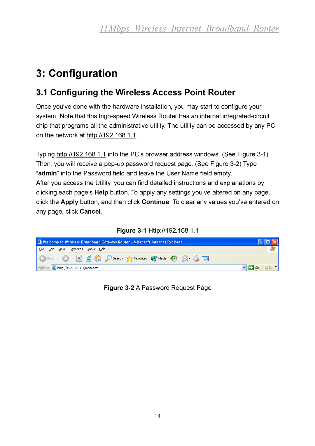 Xerox 2314 manual Configuration, Configuring the Wireless Access Point Router 