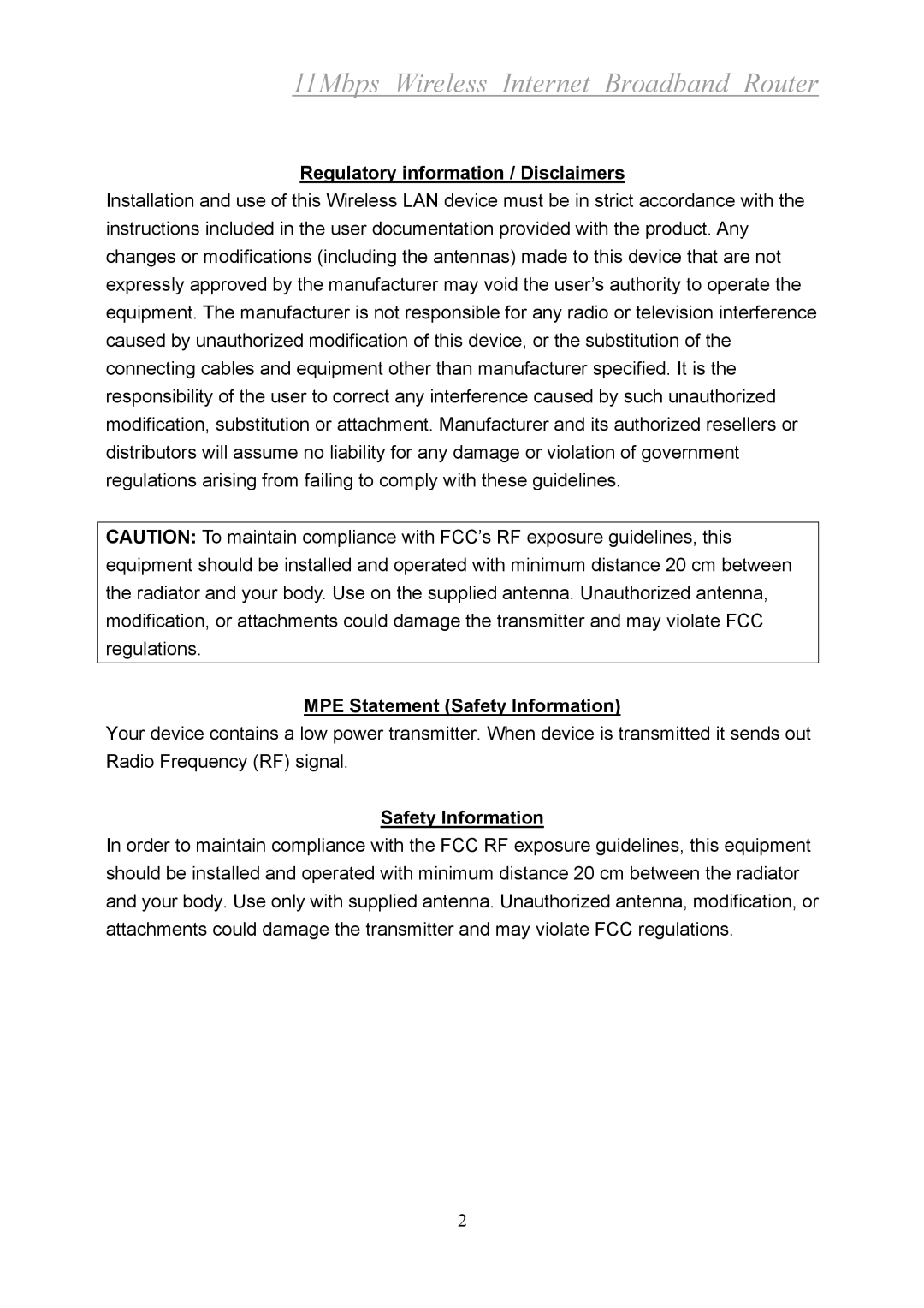 Xerox 2314 manual Regulatory information / Disclaimers, MPE Statement Safety Information 