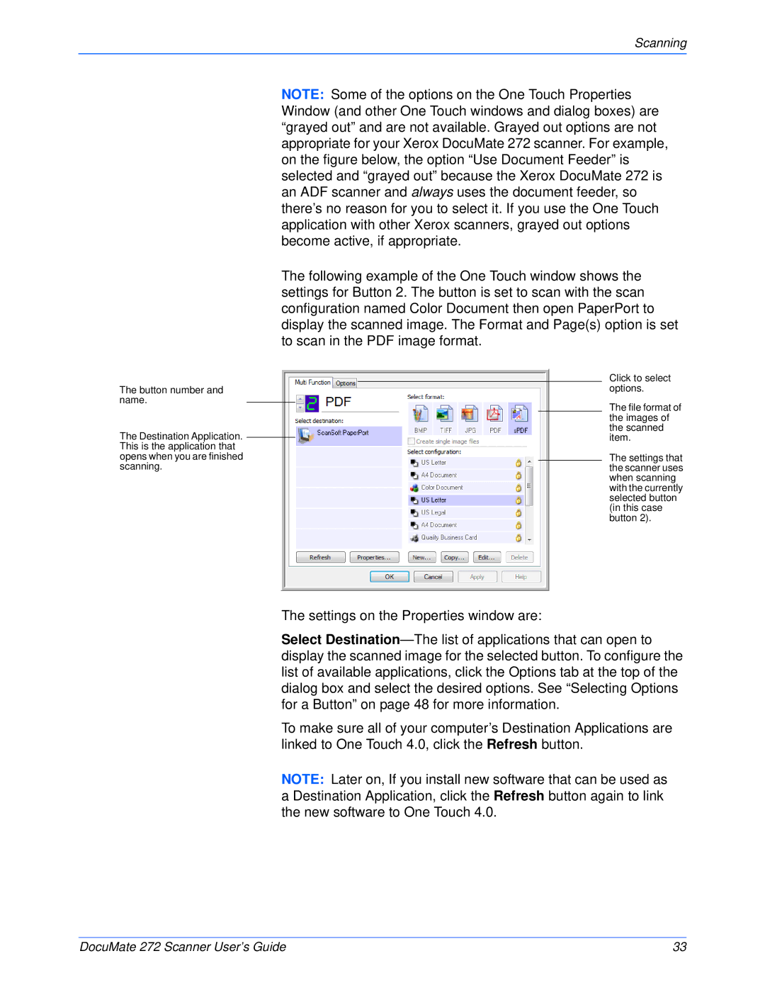 Xerox 272 manual Scanning 