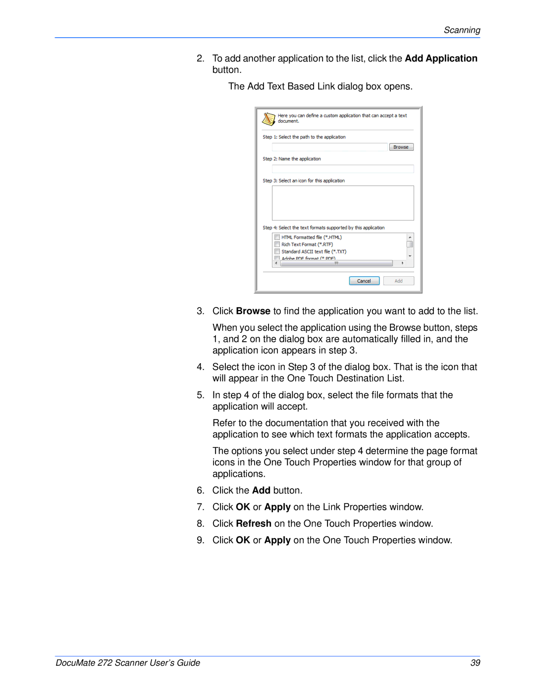 Xerox 272 manual Scanning 