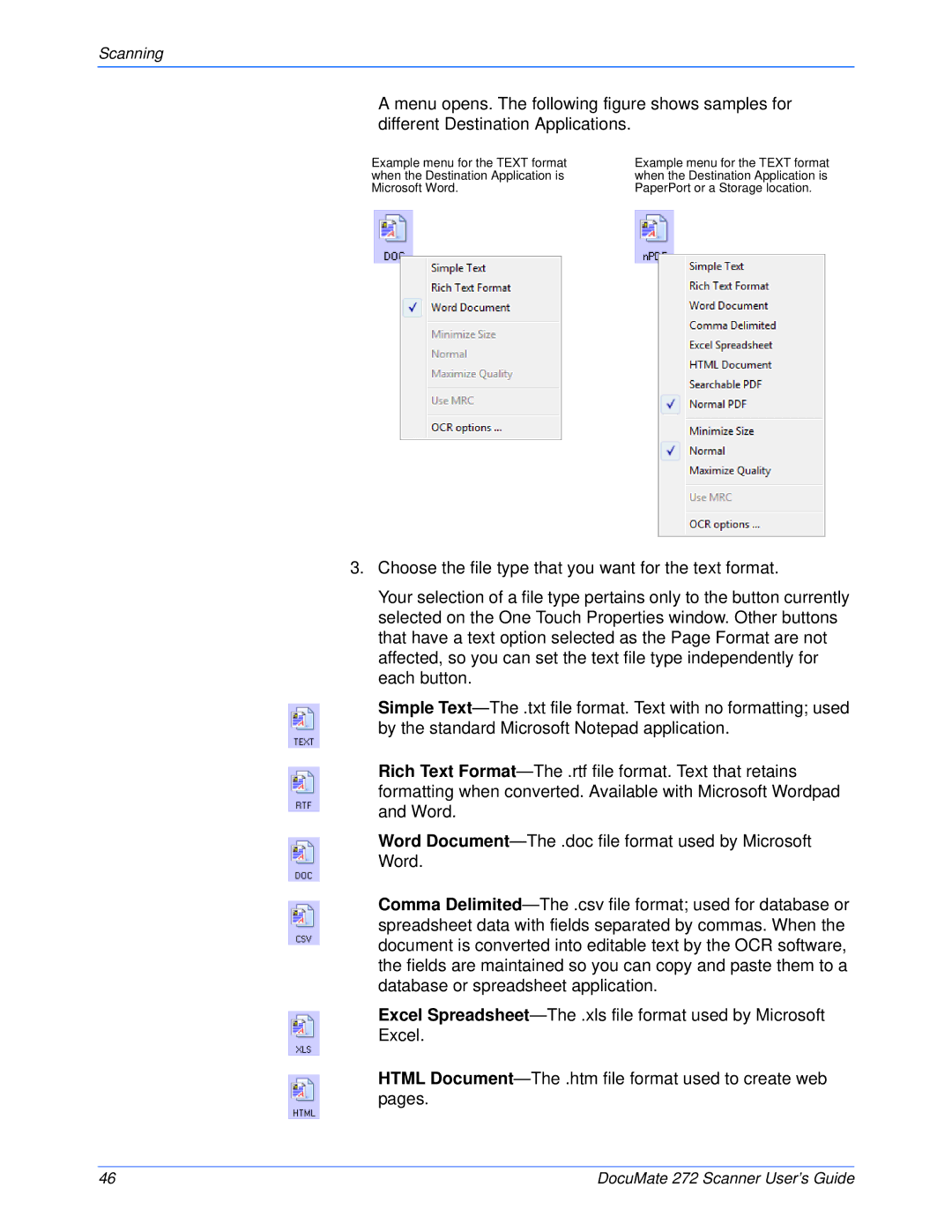 Xerox 272 manual Scanning 