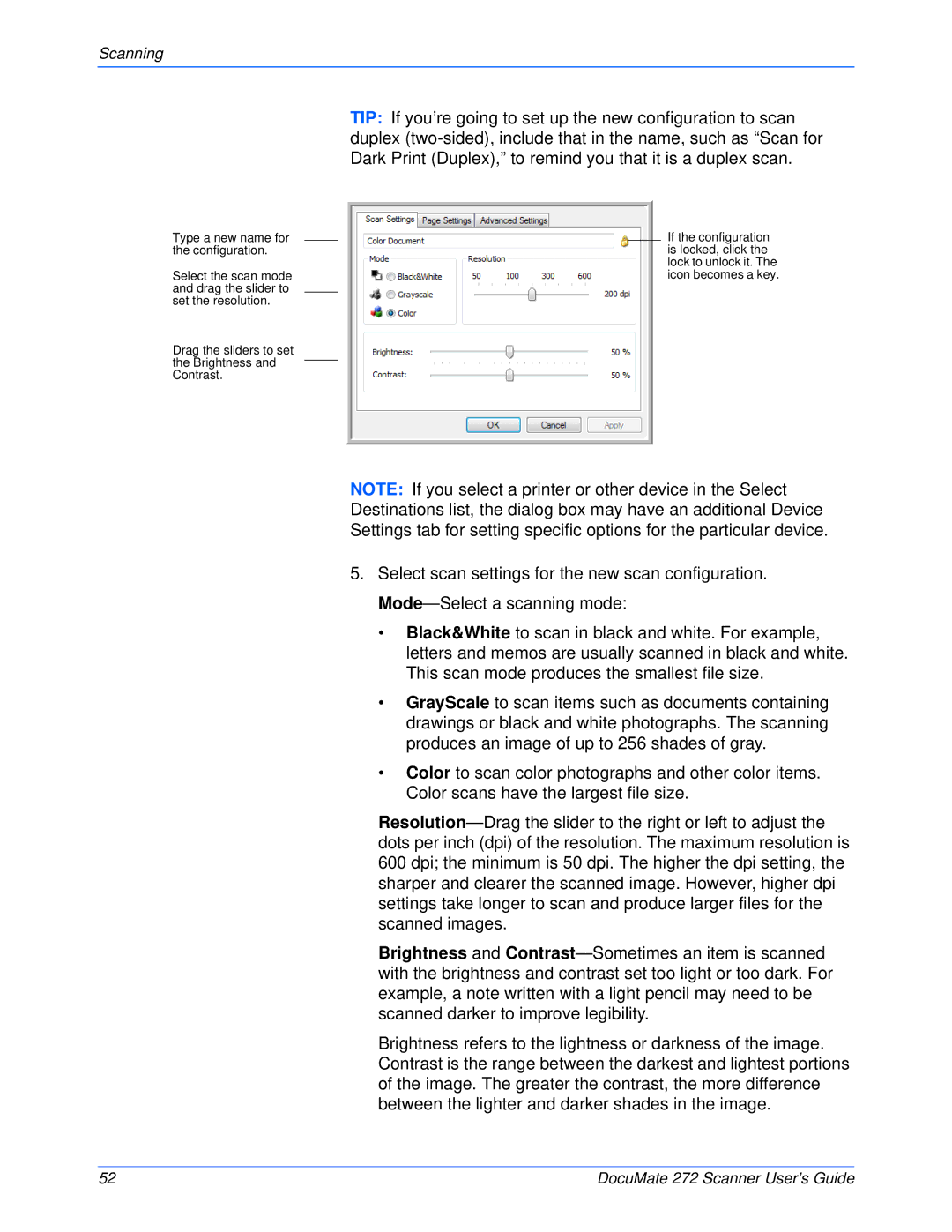 Xerox 272 manual Scanning 