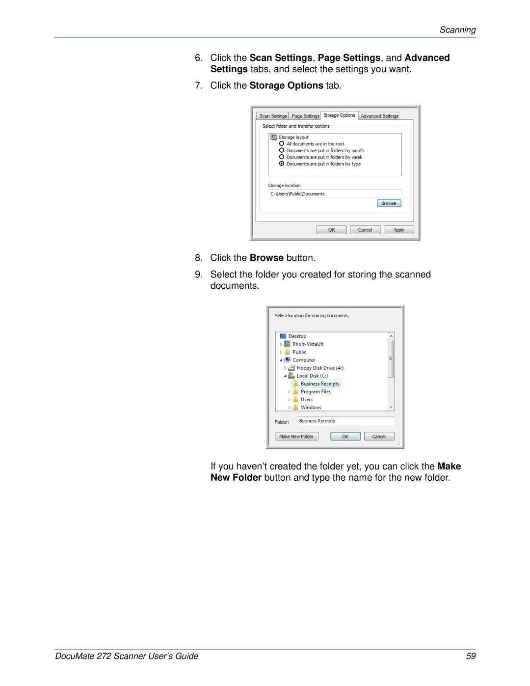 Xerox 272 manual Scanning 