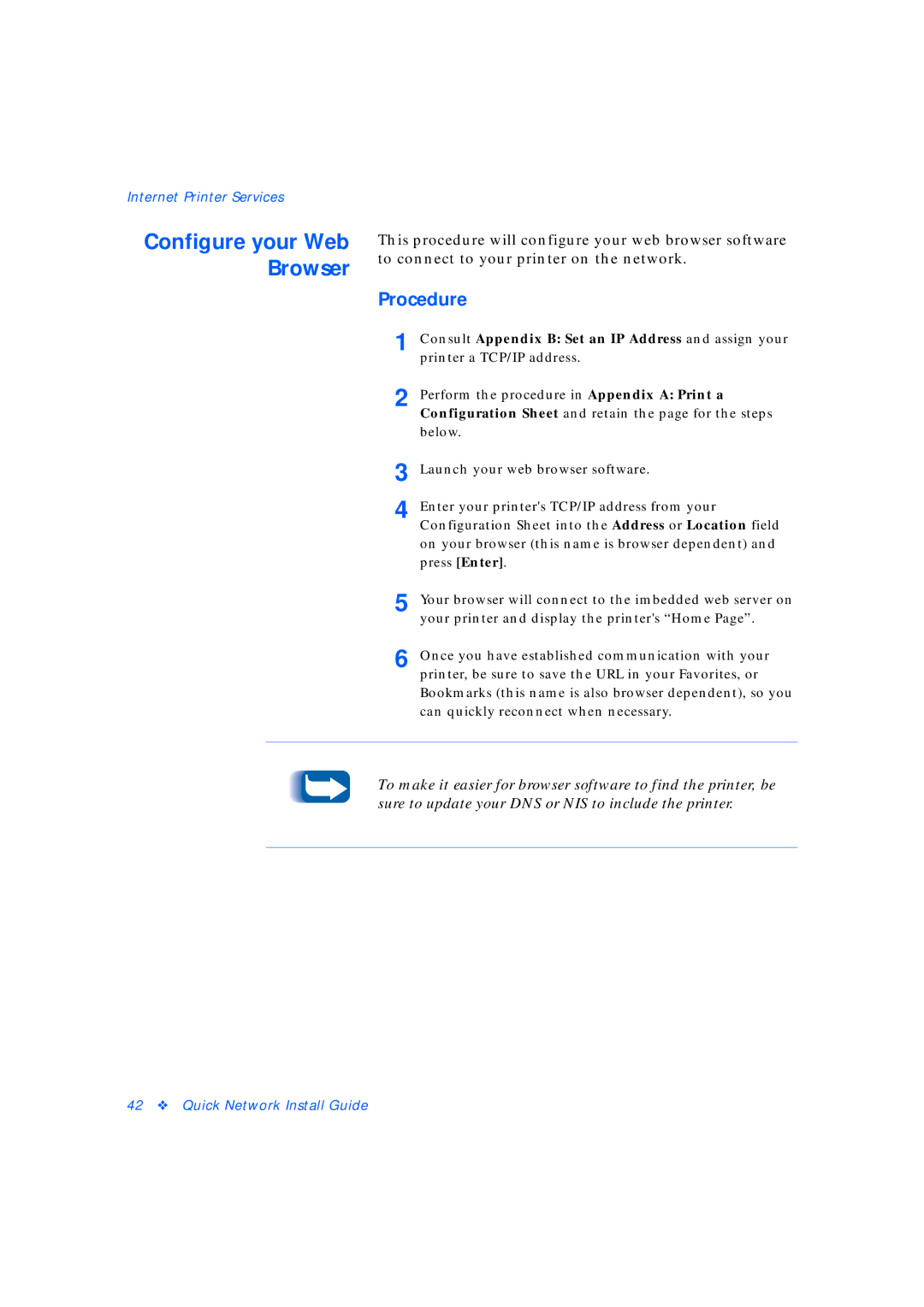 Xerox 3 manual Configure your Web Browser 