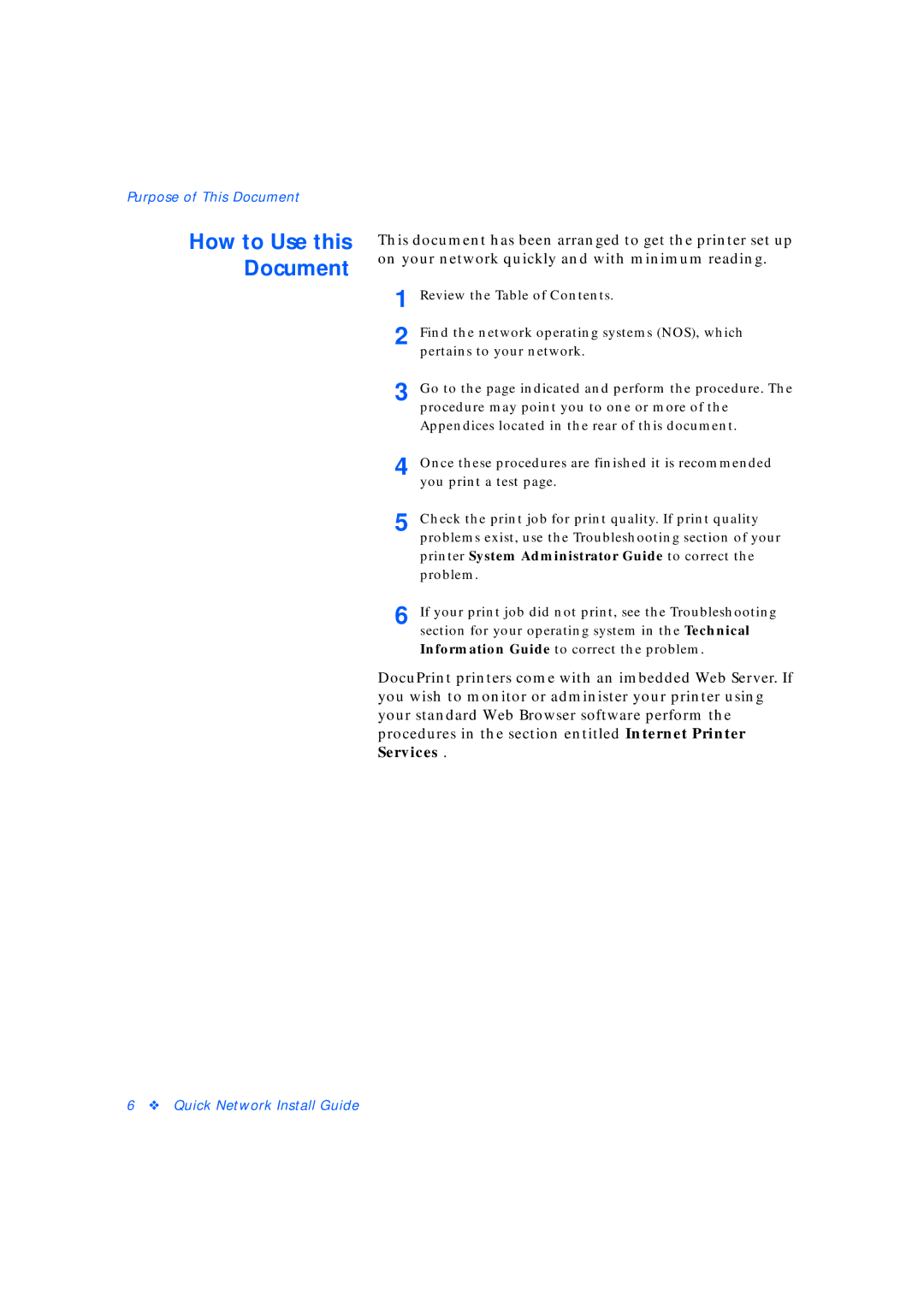 Xerox 3 manual How to Use this Document, Printer System Administrator Guide to correct 