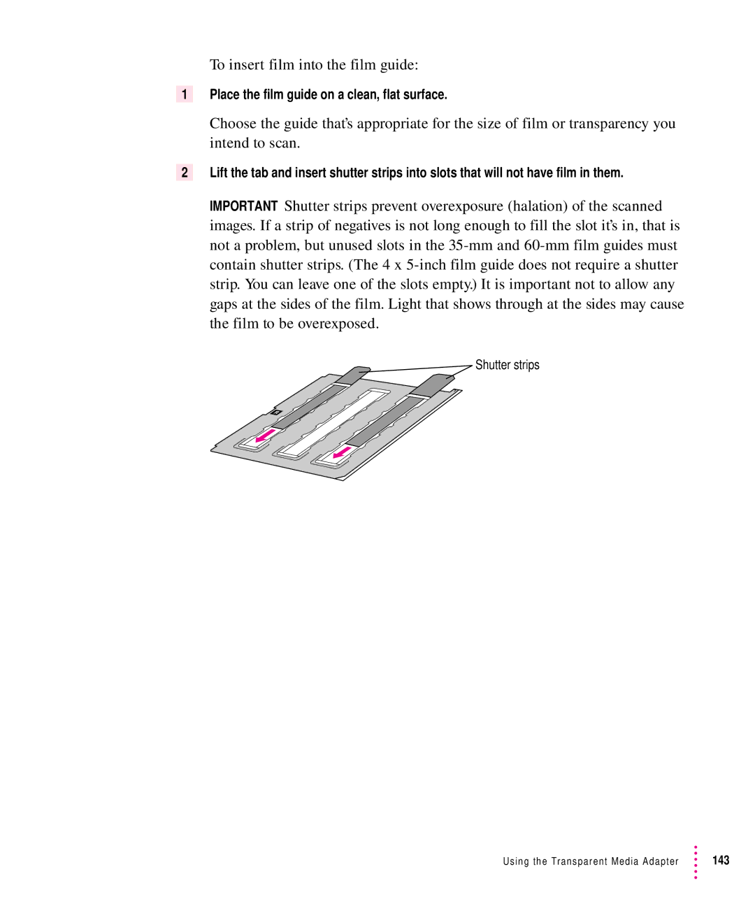 Xerox 27, 30, 1200, 600 user manual To insert film into the film guide 