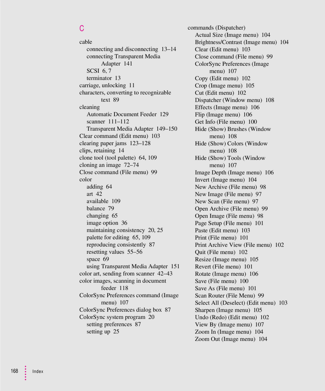 Xerox 30, 1200, 600, 27 user manual Index 