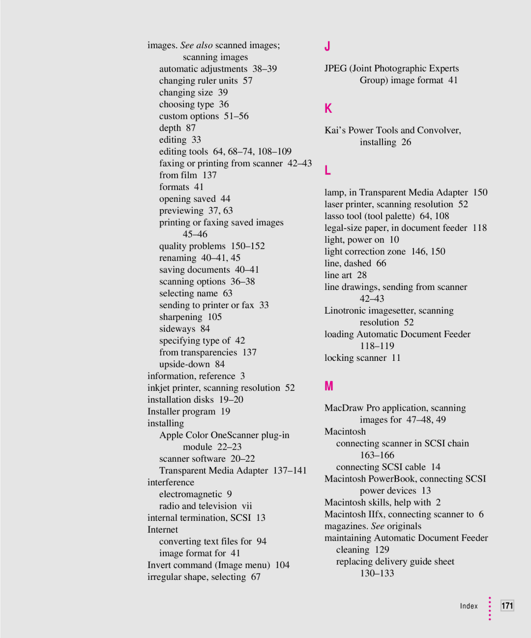 Xerox 27, 30, 1200, 600 user manual Index 