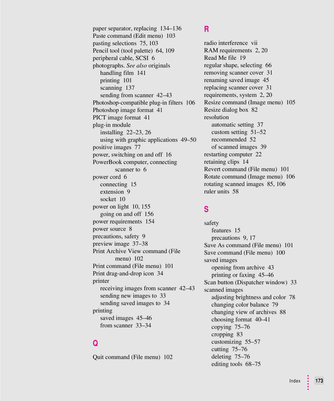 Xerox 1200, 30, 600, 27 user manual Index 