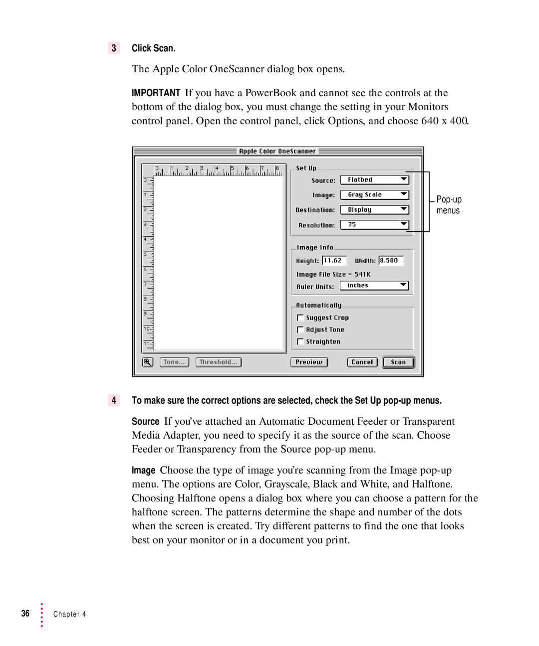 Xerox 30, 1200, 600, 27 user manual Click Scan 