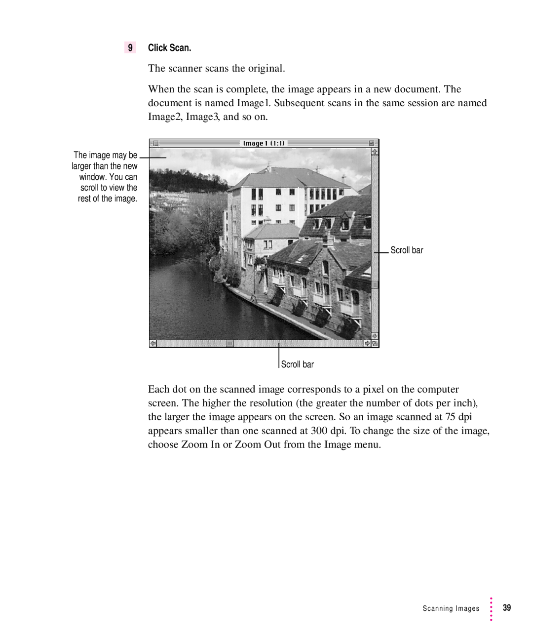 Xerox 27, 30, 1200, 600 user manual Scroll bar 