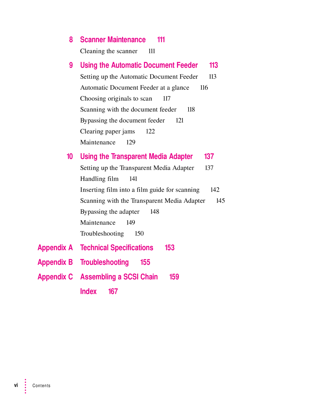 Xerox 600, 30, 1200, 27 user manual 113, 137, 153, Troubleshooting, Index 167 