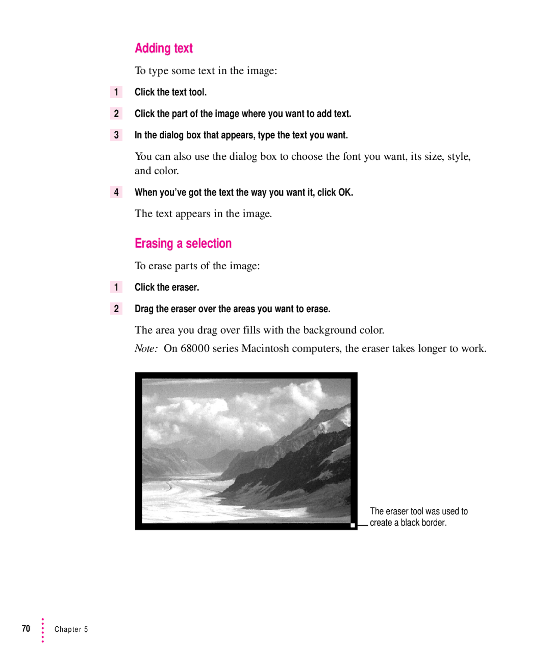 Xerox 600, 30, 1200, 27 user manual Adding text, Erasing a selection 