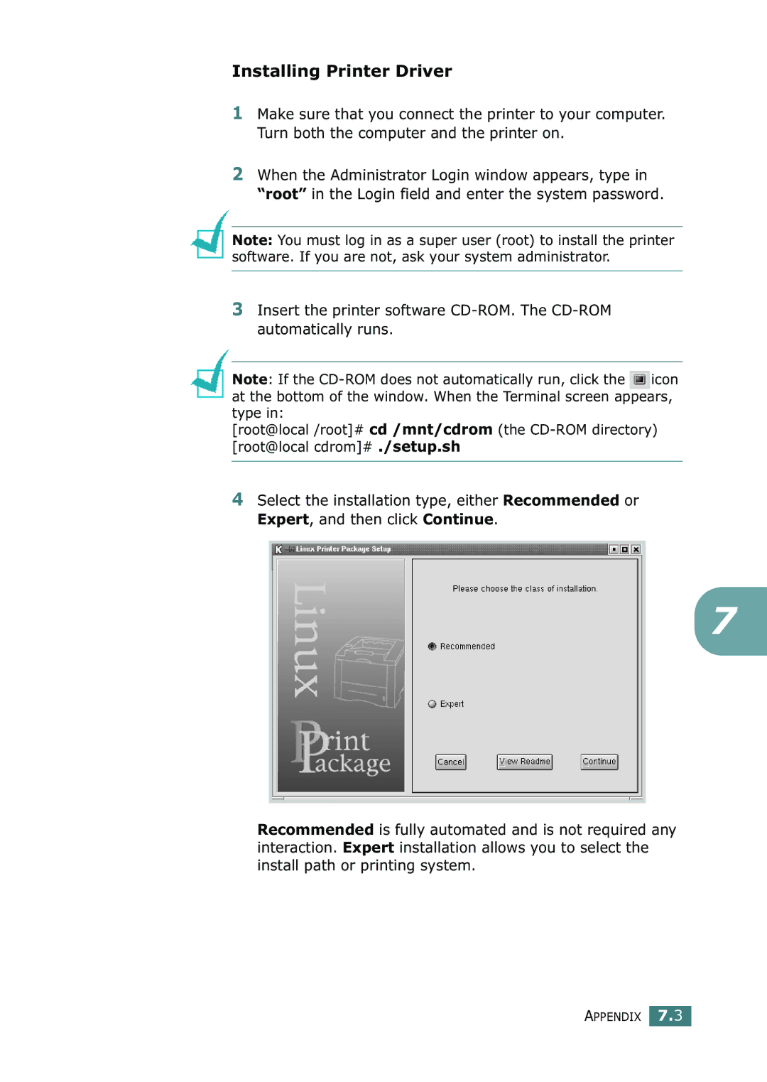 Xerox 3116 manual Installing Printer Driver 