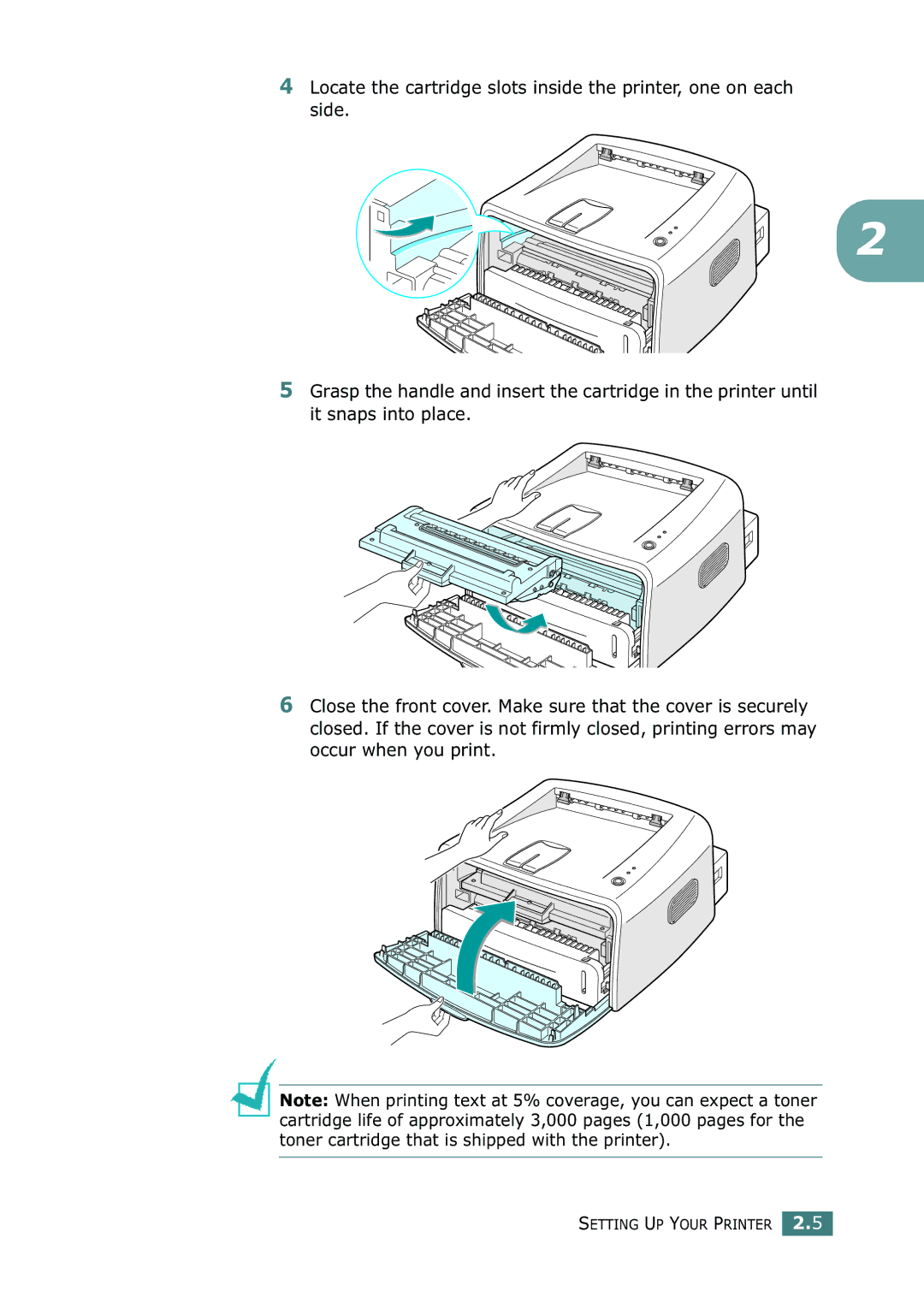 Xerox 3116 manual Setting UP Your Printer 