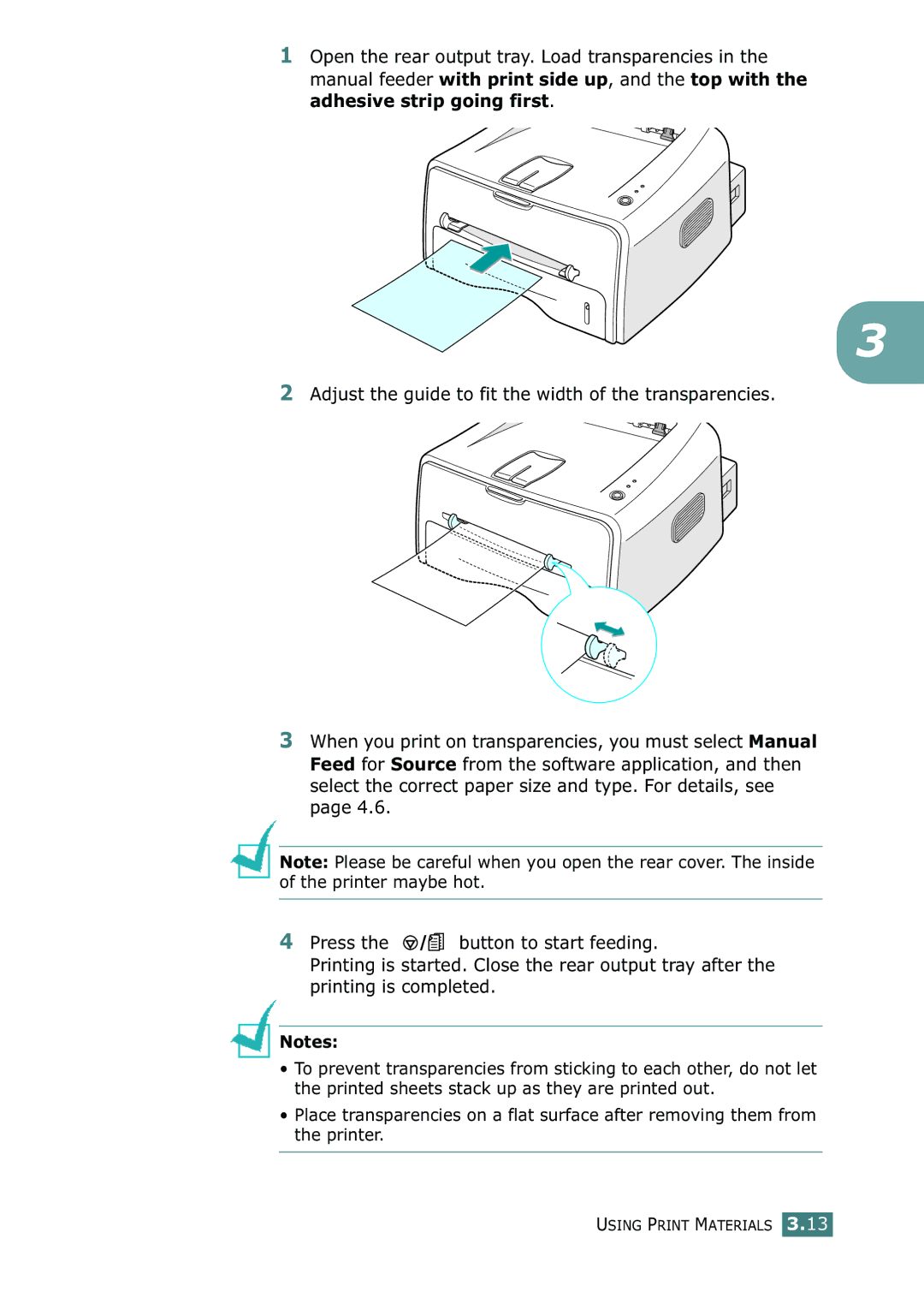 Xerox 3116 manual Using Print Materials 