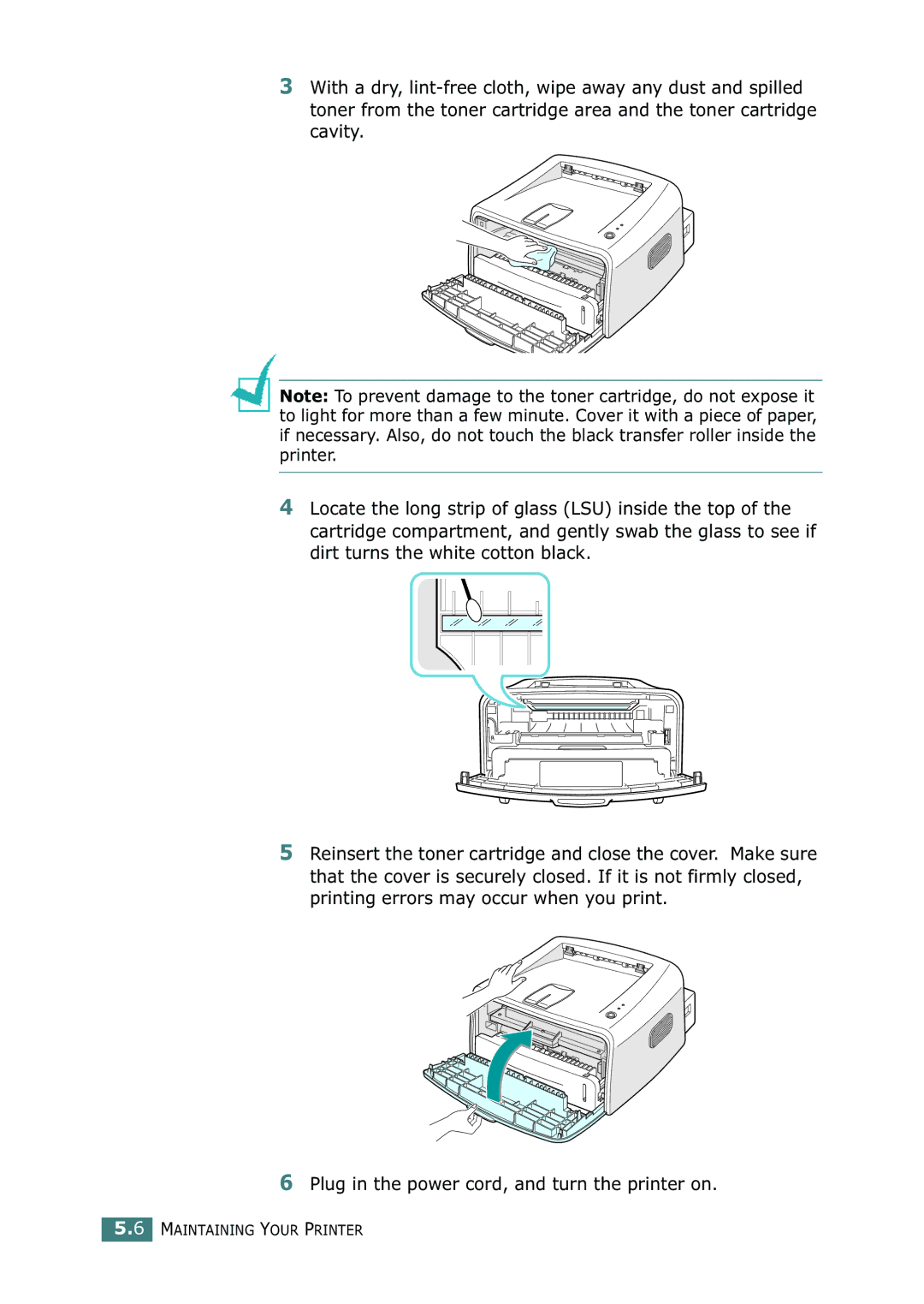 Xerox 3116 manual Maintaining Your Printer 