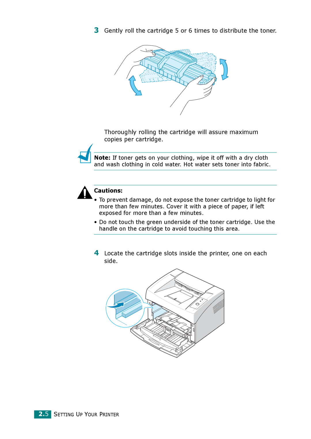 Xerox 3117 manual Setting UP Your Printer 