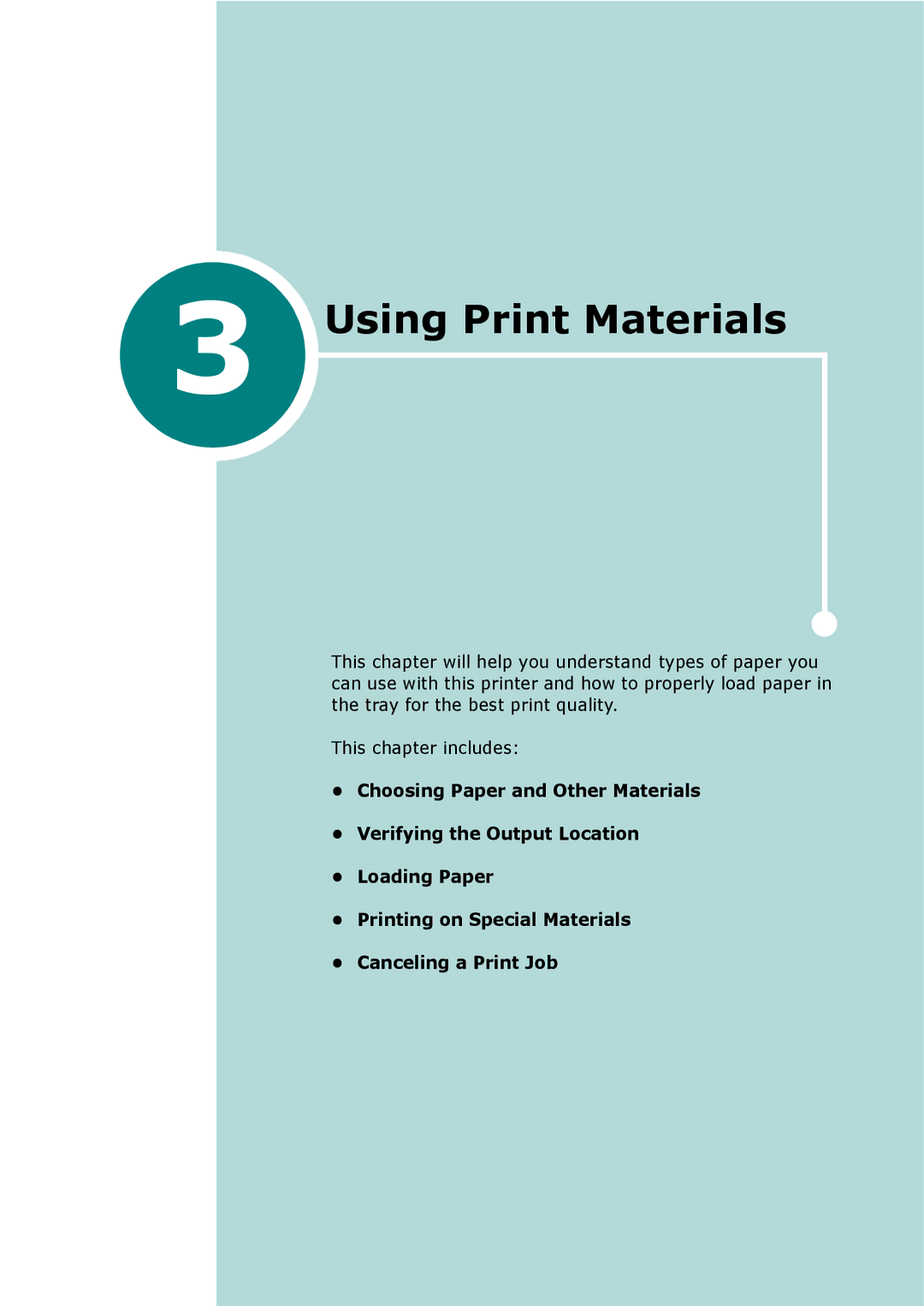 Xerox 3117 manual Using Print Materials 