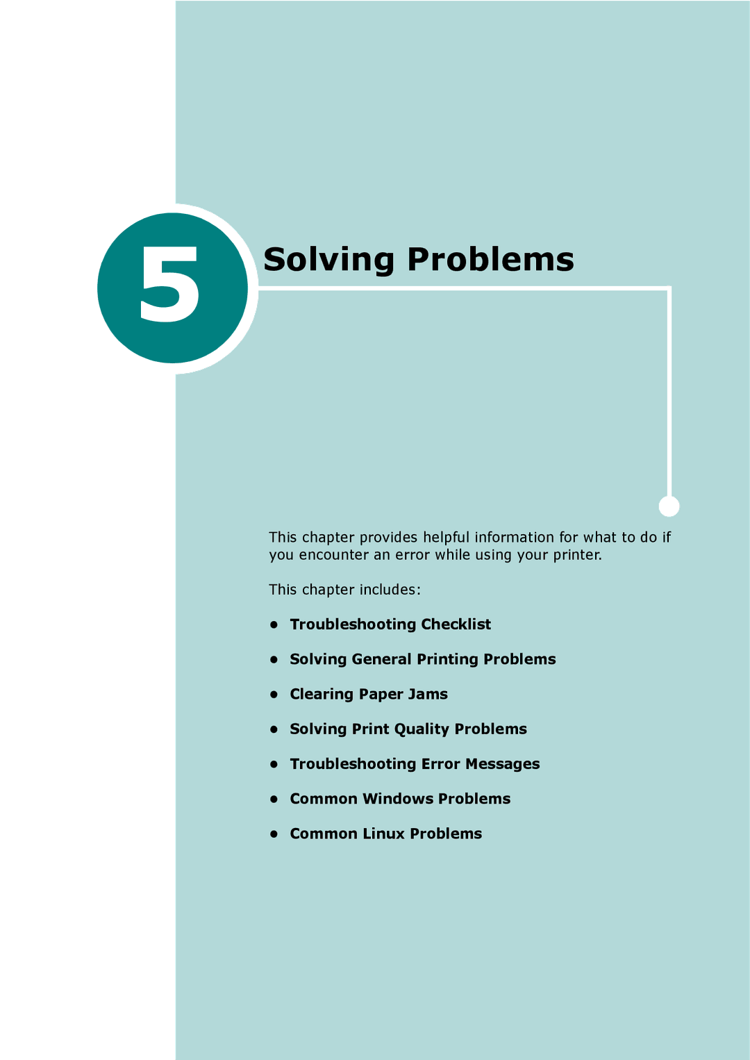 Xerox 3117 manual Solving Problems 