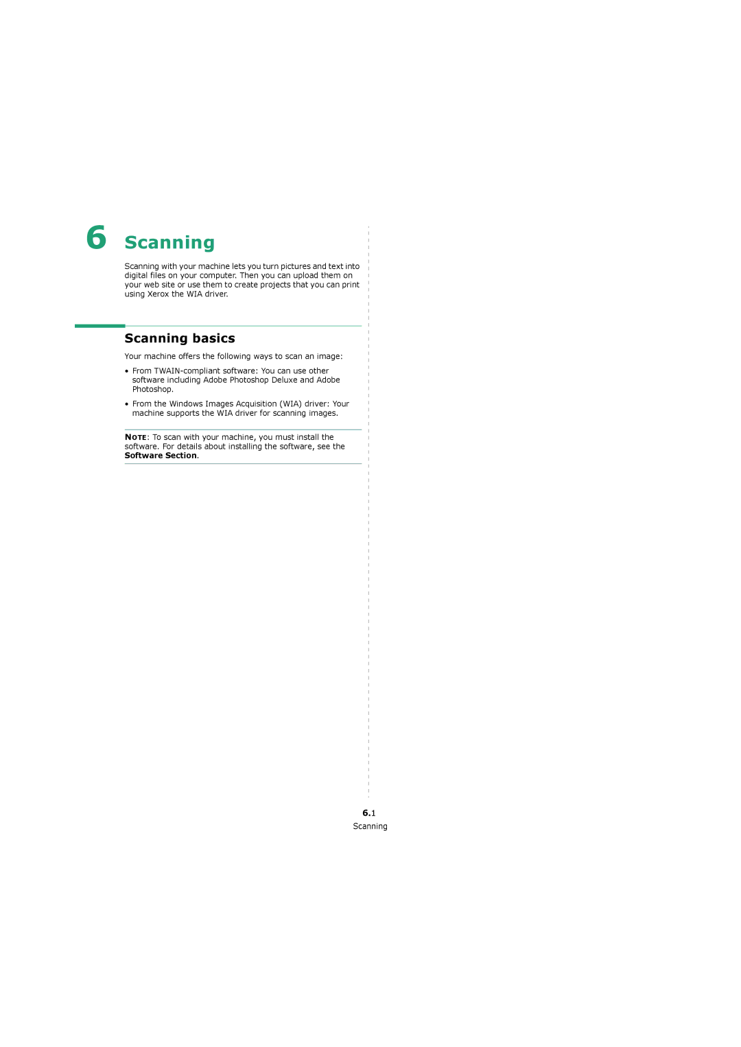 Xerox 3119 manual Scanning basics 