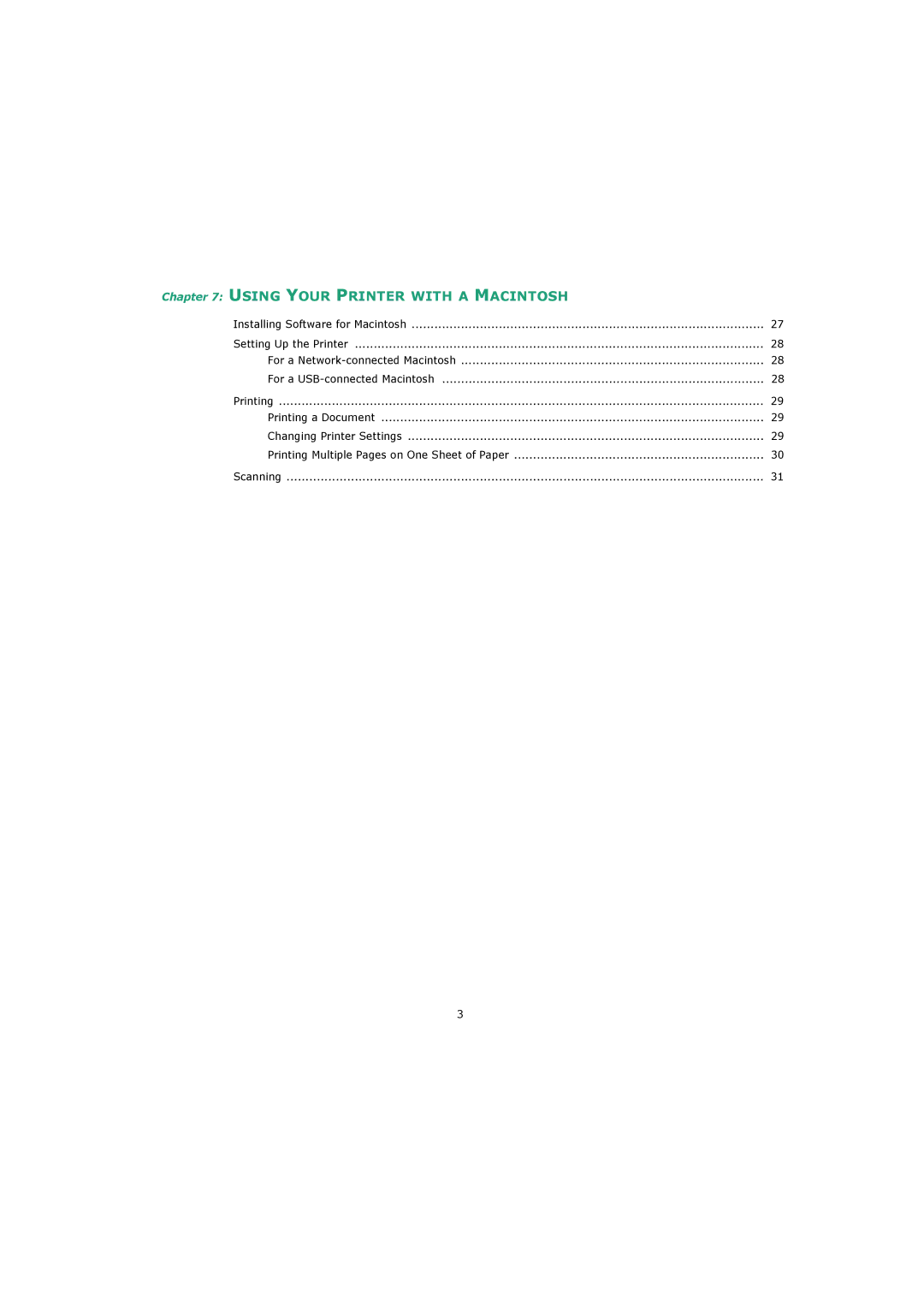 Xerox 3119 manual Using Your Printer with a Macintosh 