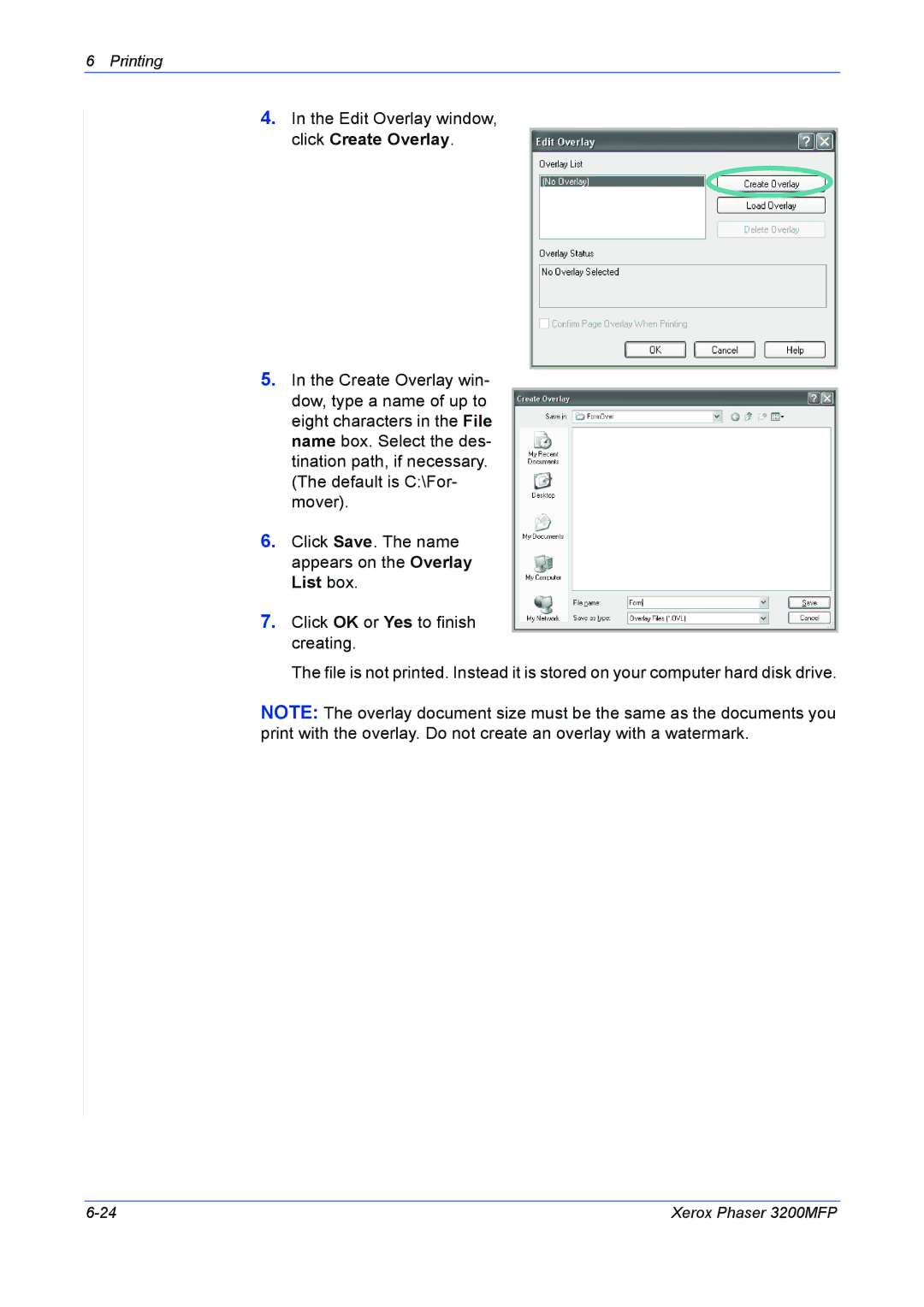 Xerox 3200MFP manual Printing 