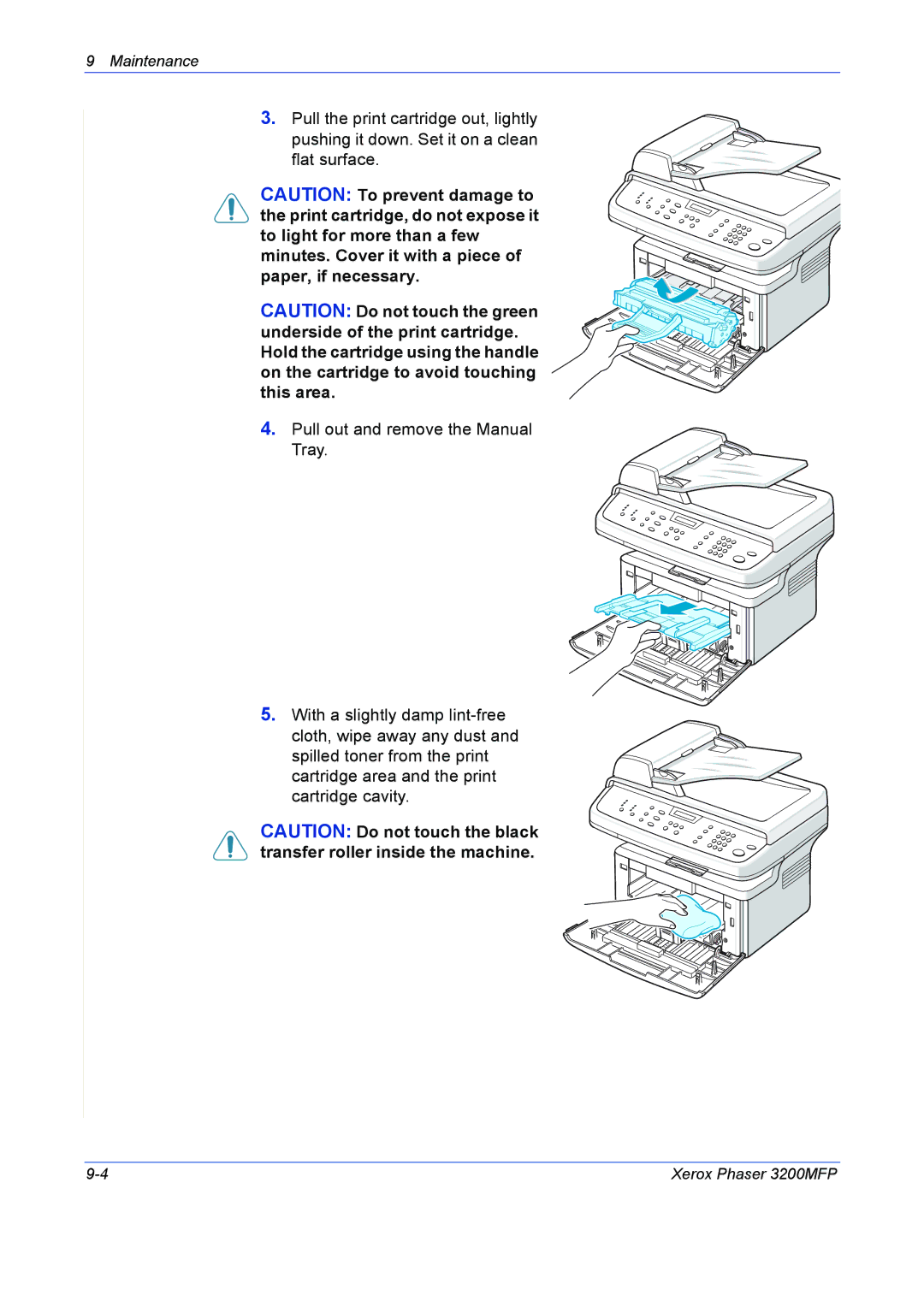 Xerox 3200MFP manual Maintenance 