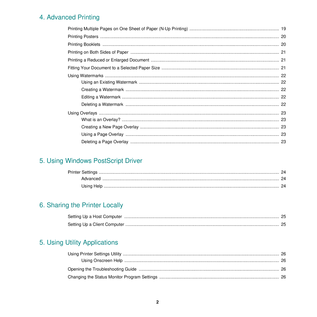 Xerox 3250 manual Using Windows PostScript Driver 