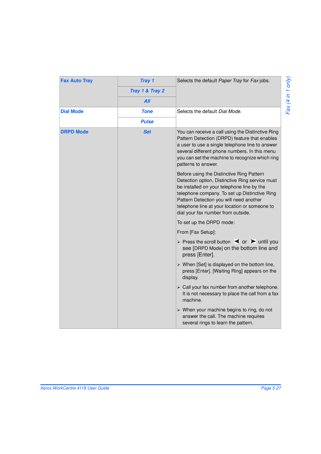 Xerox 32N00467 manual All, Tone, Pulse 