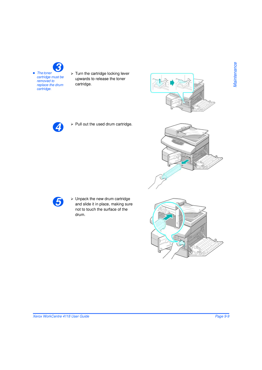 Xerox 32N00467 manual Maintenance 