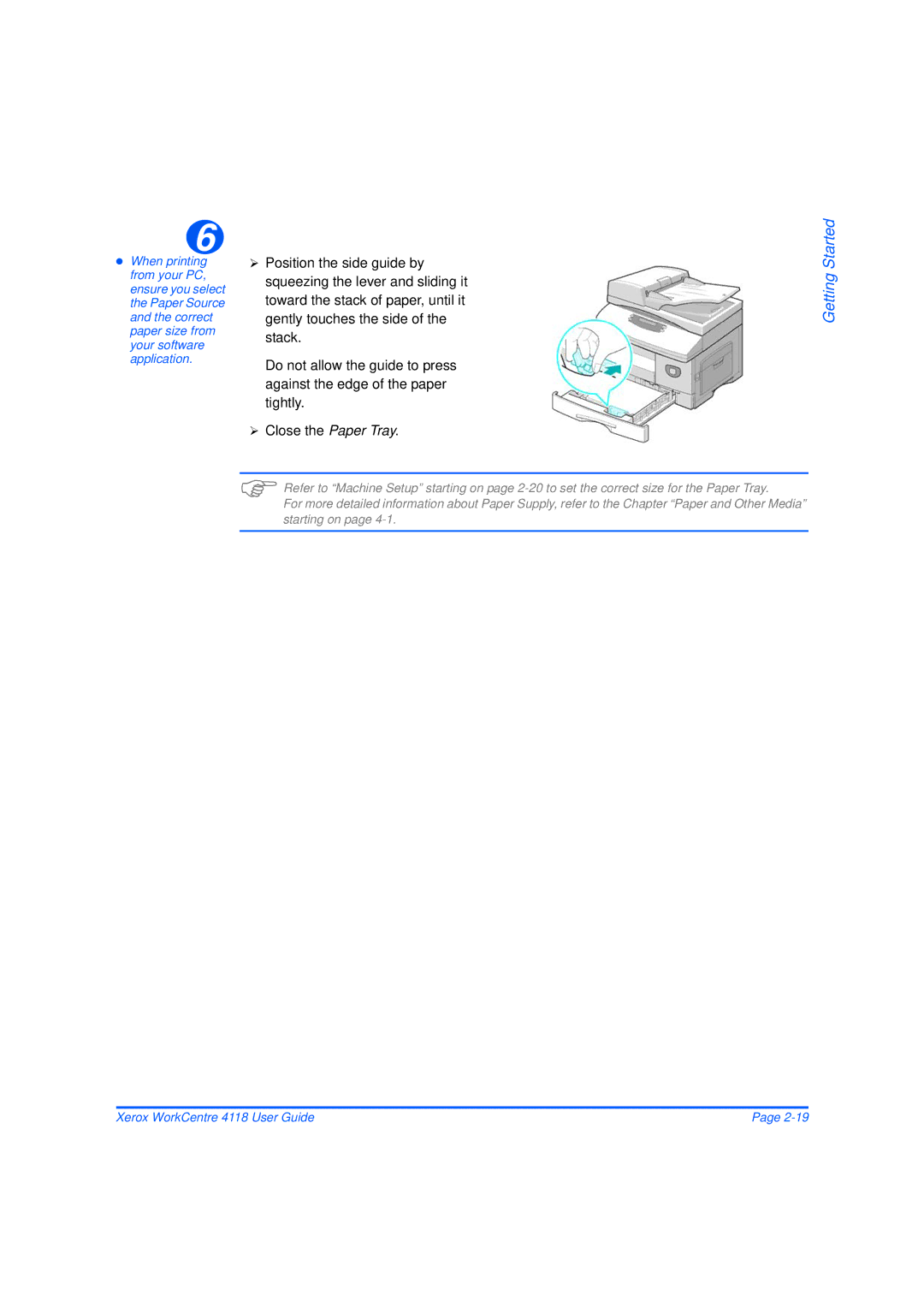 Xerox 32N00467 manual Getting Started 