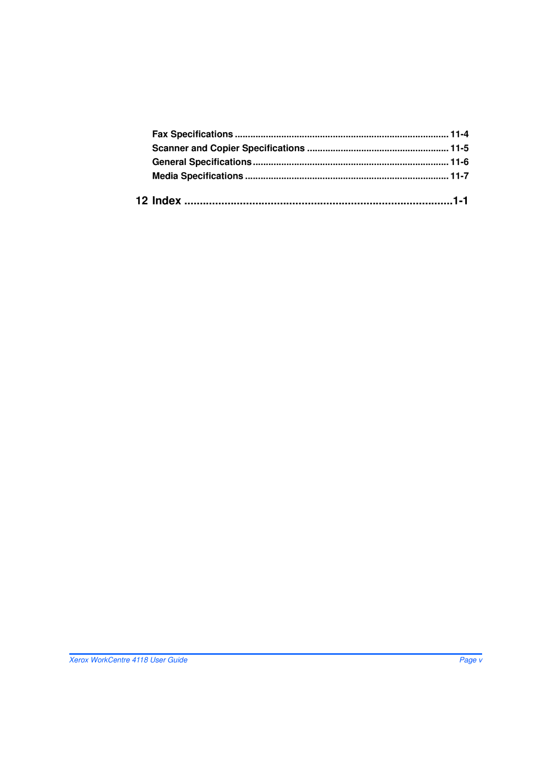 Xerox 32N00467 manual Index 