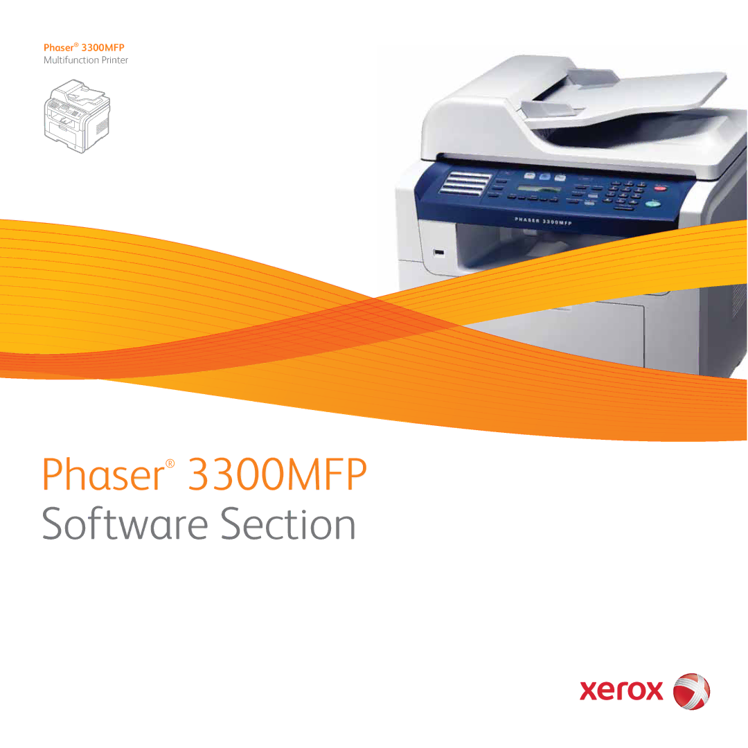 Xerox 3300MFP manual Software Section 