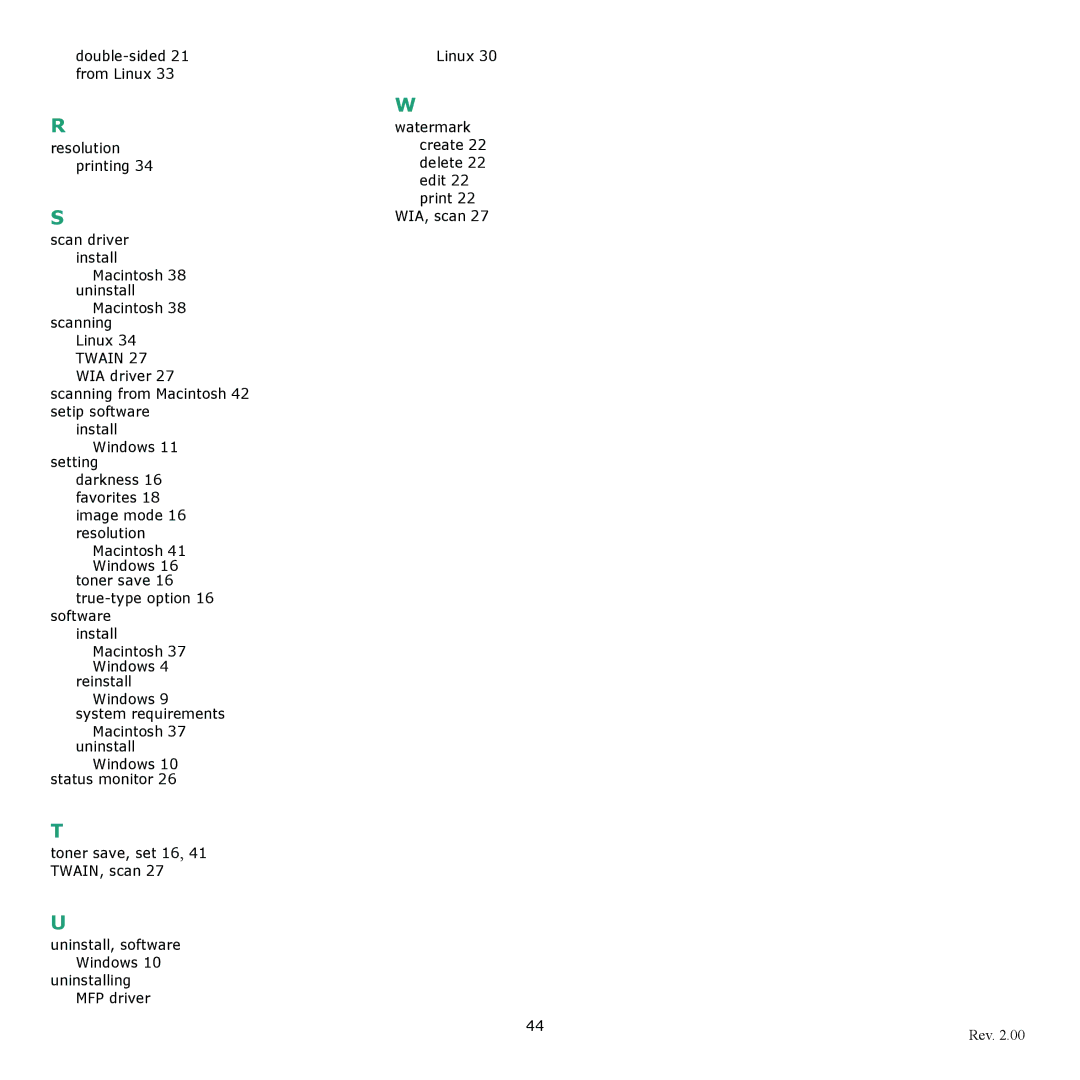 Xerox 3300MFP manual Rev 