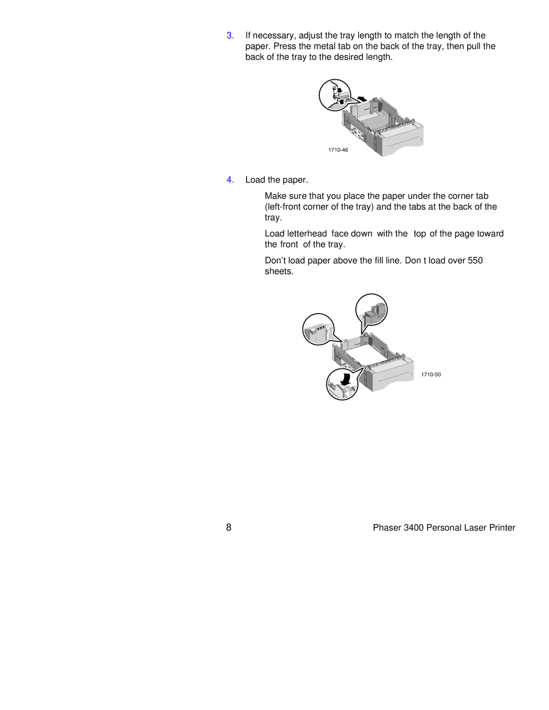 Xerox 3400 manual 1710-46 