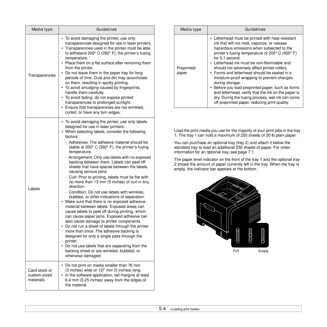 Xerox 3435DN manual Loading paper 