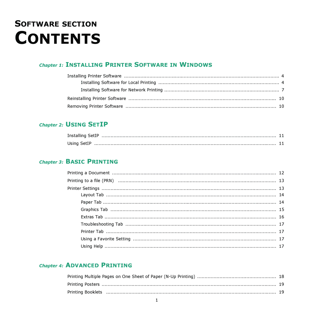 Xerox 3435DN manual Contents 